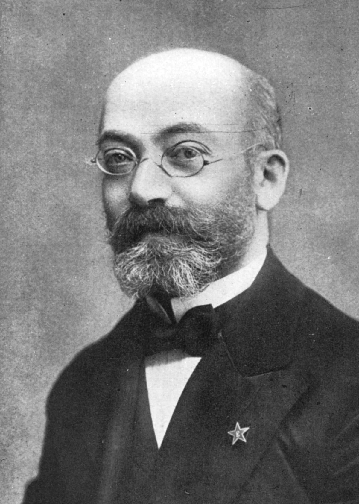 O criador do esperanto: Ludwig Zamenhof, em 1908.