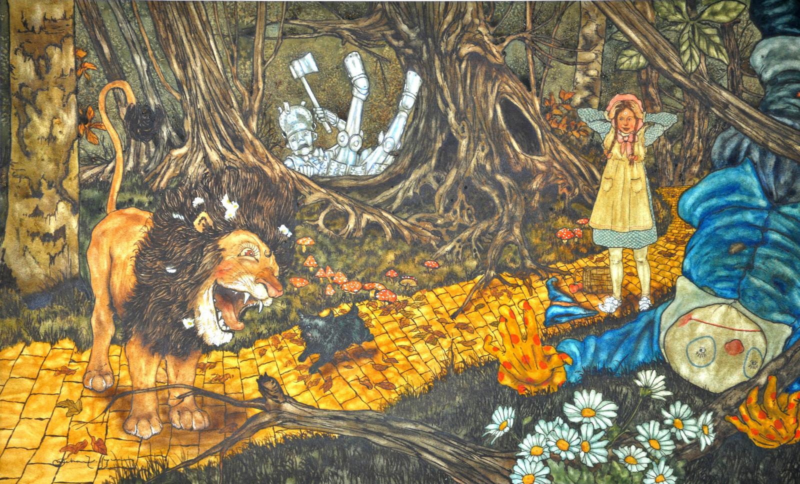 Ilustração de Michael Hague para "The Wizard of Oz".