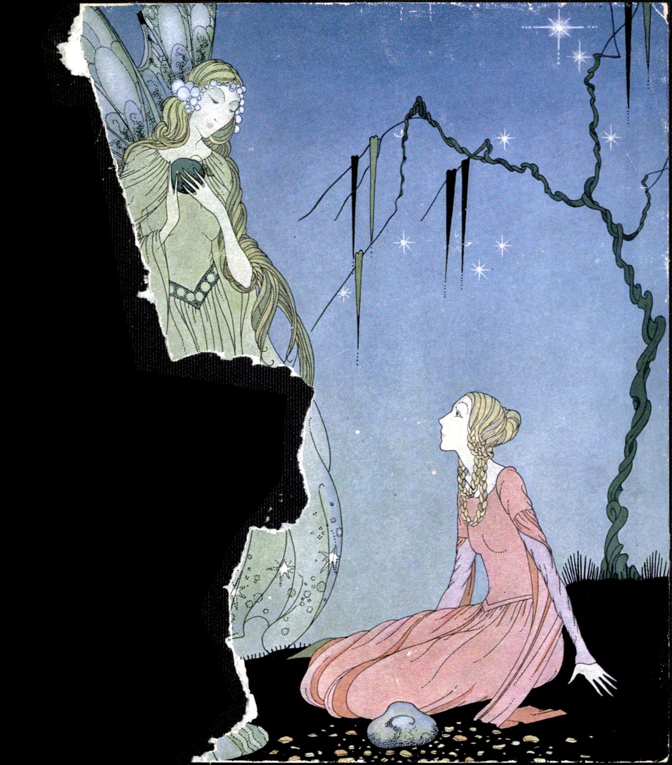 Ilustração de Virginia Frances Sterret para o livro Old French Fairy Tales (1920).