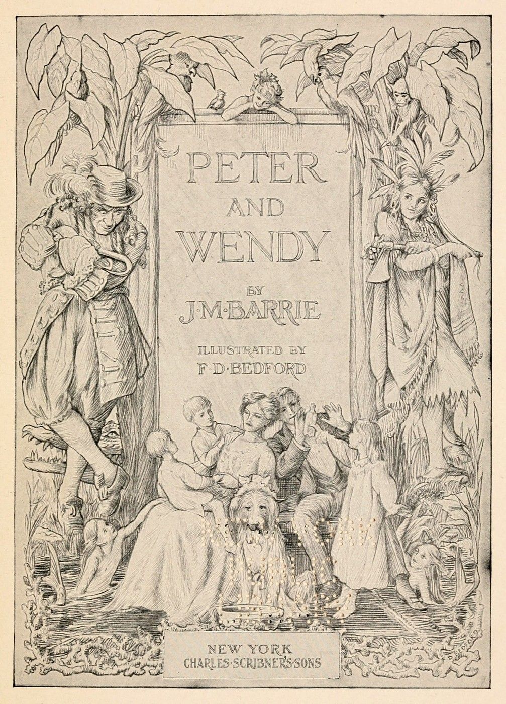 Imagem original do livro "Peter and Wendy"